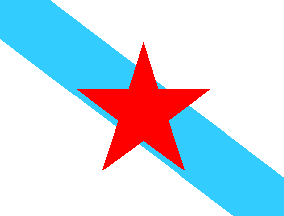 [Galician Nationalist Flag, variant (Galicia, Spain), incorrect 3]